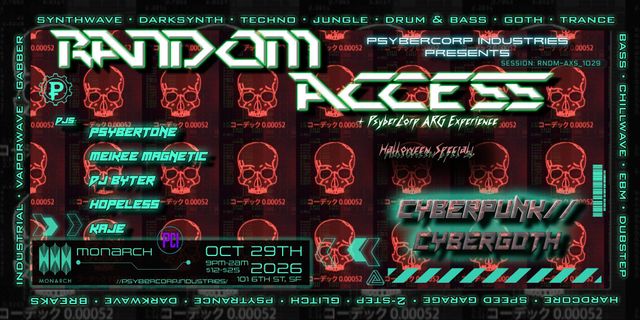 Random Access: RNDM-AXS _ 1029 – Halloween Special