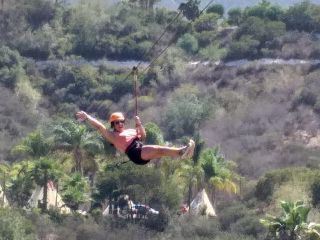 Adventure in Ensenada with Zipline, Marine Geyser and Shops