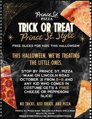 Free Slices for Kids at Prince St. at Lincoln Rd. Halloween Block Party