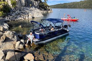 Lake Tahoe Luxury Pontoon Boat Rental Captain Cost Not Included