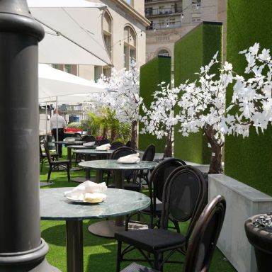 Sunset Terrace Patio at The Fort Garry Hotel