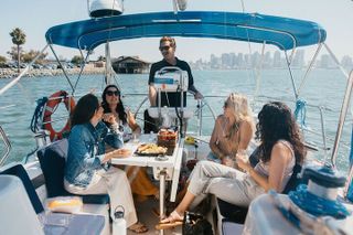 Daytime Sailing Along San Diego's Skyline