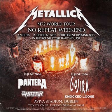 Metallica - 2 Day Pass at Sphere at The Venetian Resort