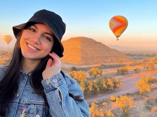 Balloon flight + Breakfast in cave + Pyramids + Pick up CDMX.