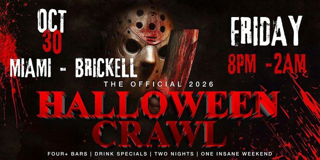 Brickell, Miami Halloween Bar Crawl — Halloween Friday, Fri, Oct 30