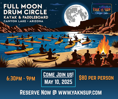 Full Moon Drum Circle Glow Float