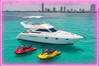 55ft ,2 Jetski and Free Hour Included Miami Yacht Rental 13 Ppl