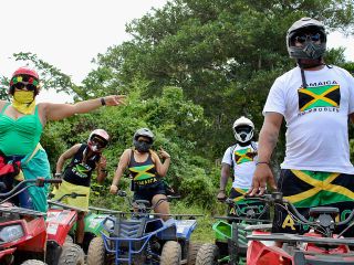 ATV, Bamboo Rafting, Horseback Ride n Swim Guided Tour