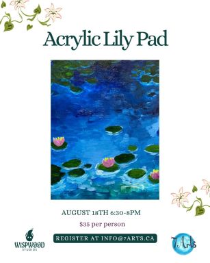 Acrylic Lily Pad Paint Night
