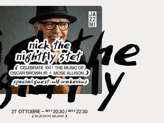 JAZZMI 2026: Nick the Nightfly 5tet Celebrate 100! Oscar Brown Jr & Mose Allison. Guest-Ulf Wakenius