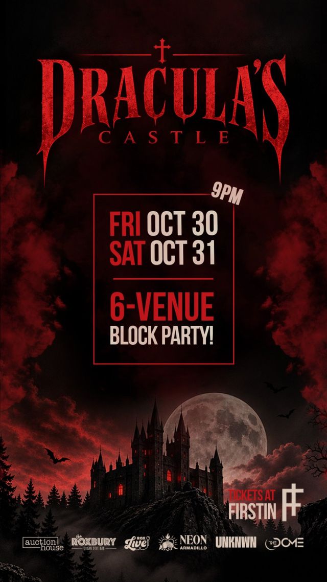 Dracula’s Castle is taking over for a 6-venue Halloween Block Party!