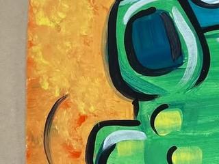 Whimsical Dragon Painting