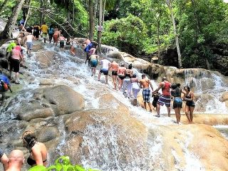 Blue Hole, Secret Falls, and Dunn's River Falls Combo Day-Trip 