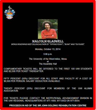 A conversation with world-renowed author, Malcom Gladwell