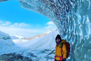 Castner Glacier Ice Cave Adventure Summer Hike from Fairbanks