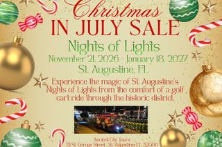 A Sparkling Nights of Lights Journey by Golf Cart