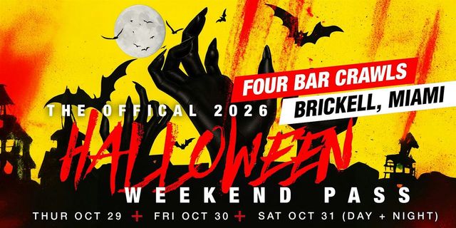The Fright Crawl | Brickell Halloween Weekend Pass 2026 | All 4 Crawls