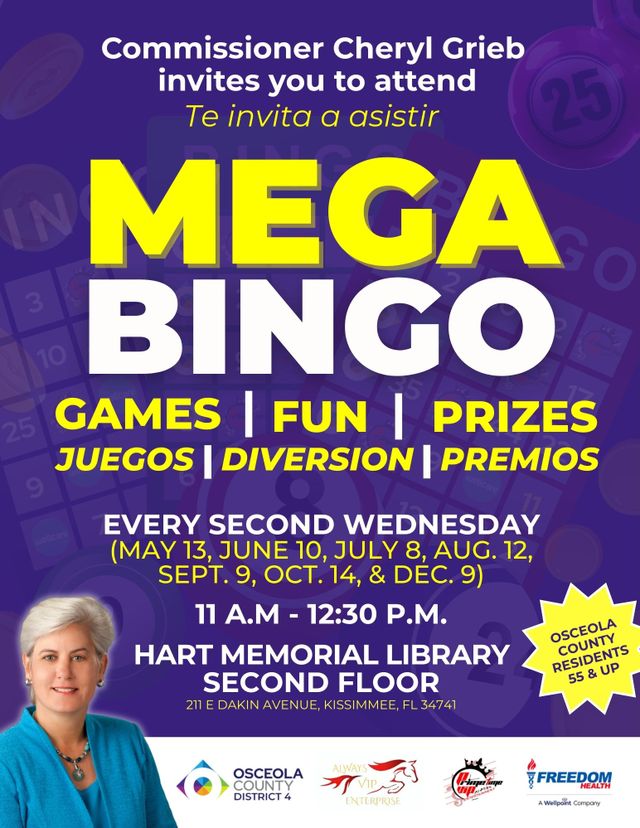 MEGA Bingo Connects Osceola Seniors with Commissioner Grieb