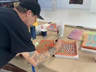 Live mural painting