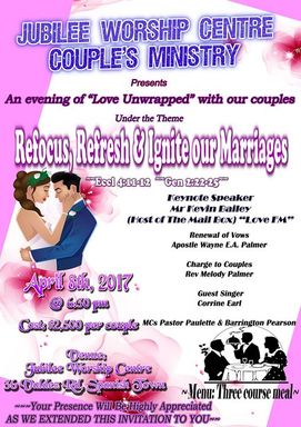 Jubilee Worship Centre- Couples Ministry